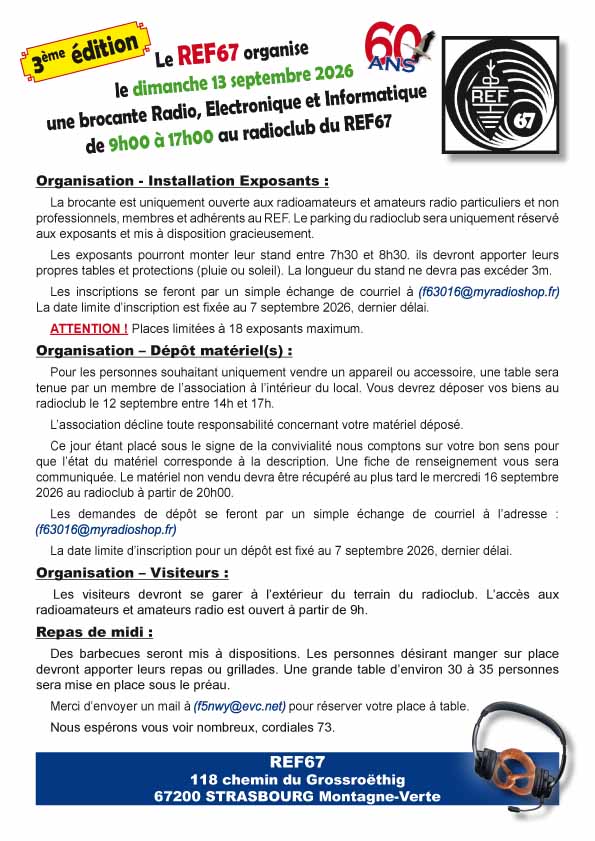 Brocante 13 septembre 2026